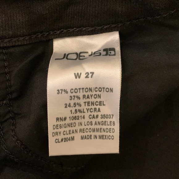 Joe’s Jeans Women’s Mali Black Tuxedo Stripe Skinny Jeans - Size 27 - Picture 6 of 9